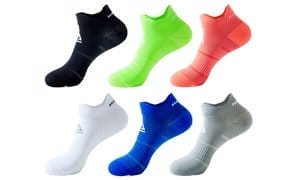 Haute Edition Unisex 6-Pack Compression Wellness Ankle Socks