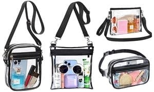 Clear Bag Stadium Approved, Adjustable Strap Clear Crossbody Bag Clear Purse