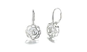 Rose Lever Back Earrings with...