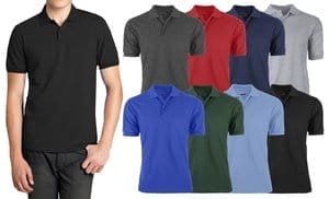 Men's Short Sleeve Pique Polo...