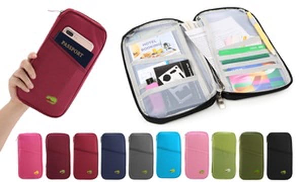 iMounTEK Travel Passport Wallet & Document Holder Zippered Organizer Travel Case