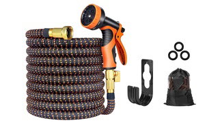 iMounTEK Expandable Garden Hose Water Hose Kit - 50FT/75FT/100FT 