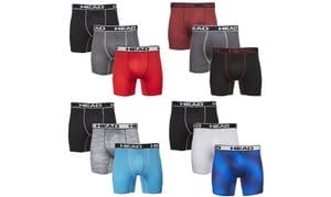 12 Pack Head Men's Tagless Athletic Fit Boxer Briefs - Mystery Colors (S-5XL)