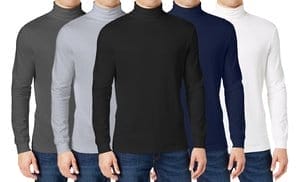 Men's Long Sleeve Turtle Neck...