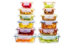 Wexley Home Oven-Safe Glass Food Storage Meal Prep Containers