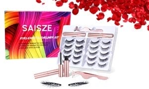 10 Pairs Reusable Magnetic False Eyelashes Multiple Shapes Dramatic Natural Look