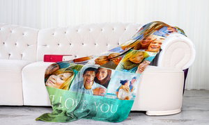 Up to 89% Off Personalized Photo Blankets from Printerpix