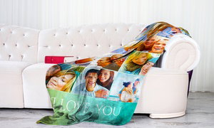 Up to 90% Off Personalized Photo Blankets from Printerpix