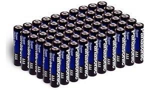 NOW 96-Pack: Panasonic Super Heavy Duty Batteries AA or AAA