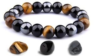 Tiger Eye Hematite Bracelet for Men and Women 