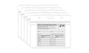 5-Pack: Waterproof Clear Sleeve CDC Vaccination Card Immunization Record Holder