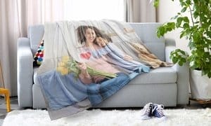 Up to 91% Off Personalized Photo Blankets from Printerpix