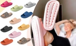 MKP Pillow Slides Slippers Comfort Soft House Bathroom Sandals for Men Women