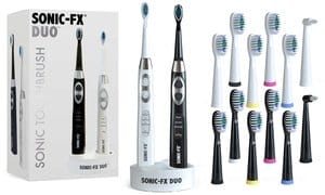 Sonic-FX Duo Electric Toothbrushes with 14 Brush Heads