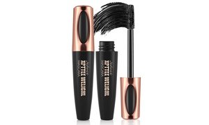 4D Silk Fiber Eyelash Mascara Extension Makeup Black Cold Waterproof Kit