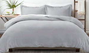 Merit Linens Luxury Ulta Soft 3 Piece Duvet Cover Set 