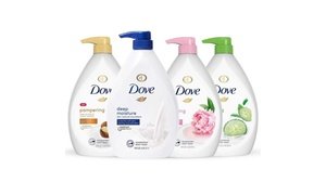 4-Pack Dove Shower Gel Body Wash w/ Pump (27oz - each)