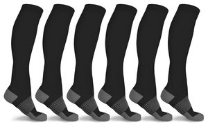 xFit Copper-Infused High-Energy Compression Socks (6 Pairs)