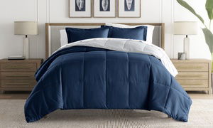 Merit Linens Reversible Down Alternative Comforter Set in 11 Colors