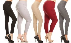 Women's High Waist Jegging Pu...