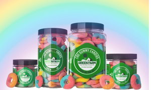 Rainbow Ring 1 or 2 pack Potent CBD Gummies from Green Farm (500MG - 5000MG)