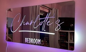 Custom LED Name Mirror 