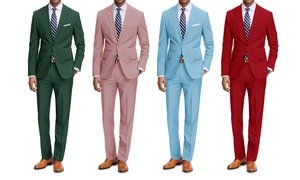 Braveman Men's Classic fit 2 Piece Fashion Suits