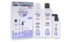 Nioxin Shampoo & Conditioner Thickening System 2 or 5 - Full Size - 3 Piece Kit