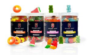 Extra Strong CBD Infused 6000MG Gummies by Golden Goat 