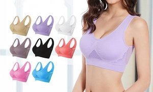 Women's Medium Impact Padded Sports Bra (Single or 3 pack)