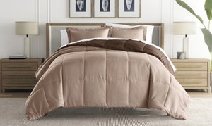 Merit Linens Reversible Down Alternative Comforter Set in 11 Colors