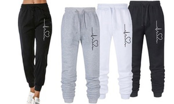 Women's Heartbeat Joggers (S-2X) Sweatpants by Leo Rosi 