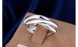 925 Sterling Silver Three Rings