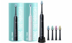 Sonic Toothbrush with Auto-Timer, 5 Modes, 48,000 Sonic Vibrations and 4 heads