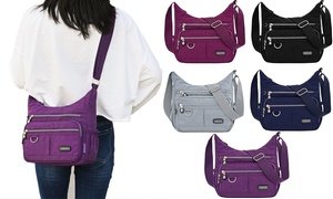 Multi Pocket Anti Thief Crossbody Bag Messenger Bag Casual Nylon Purse Handbag