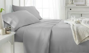Soft Essentials 100% Bamboo 4Pc Luxury Bed Sheet Set 