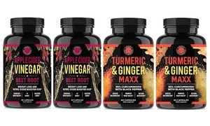 Apple Cider Vinegar with Beet Root and Turmeric Ginger Maxx 4-Pack 