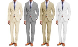 Braveman Mens Classic fit 2PC Solid Suits