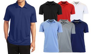 Men's Galaxy By Harvic Moisture Wicking Tagless Polo Shirt (S-3XL)