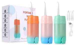 Cordless Water Flosser 3 Modes Dental Oral Irrigator Rechargeable IPX7 Waterpoof