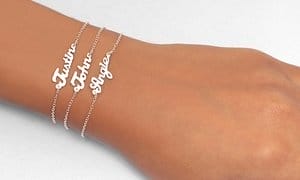 Up to 91% Off Personalized Sterling Silver Name Jewelry