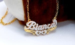 Up to 73% Off Personalized Heart Necklace from MonogramHub