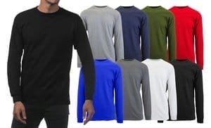 Men's Long Sleeve Crew Neck L...