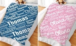 Up to 55% Off on Customizable Blankets at GiftsForYouNow.com