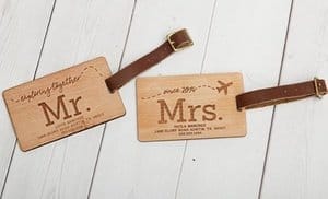 Personalized Couples Wooden Tag