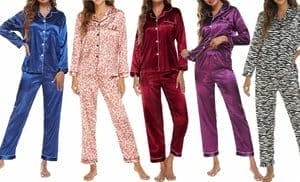 Women's Satin Pajama Set 2-Pi...