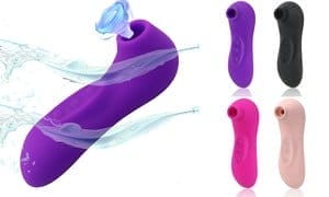 10 Frequency G-spot Stimulate Clitoral Suction Vibrator with Heating Shaft