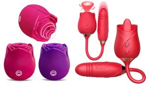 New Rose Series 4 Gen 3 in 1 Sucking stimulating G Spot Dildo Vibrator