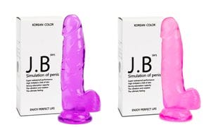 Realistic Jelly Dildo Dilator with Suction Cup Base