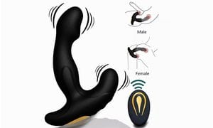 12 Speeds Prostate Massager Anal Plug Vibrator Remote Control Waterproof Sex Toy